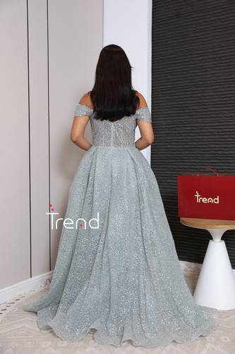 فستان سهره ترتر بكرستال - 3XL