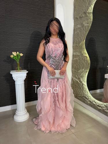 فستان سهرة بينك  - 2XL