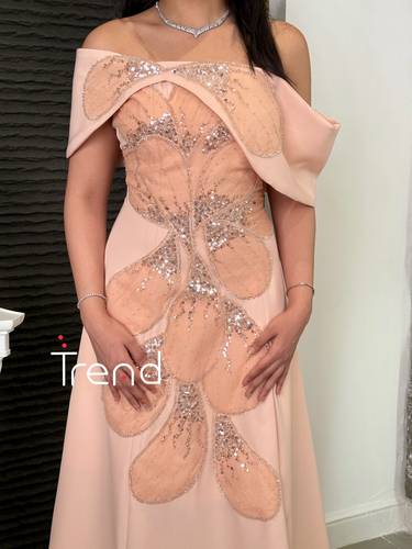 فستان سهرة بينك اوف شولدر  - 2XL