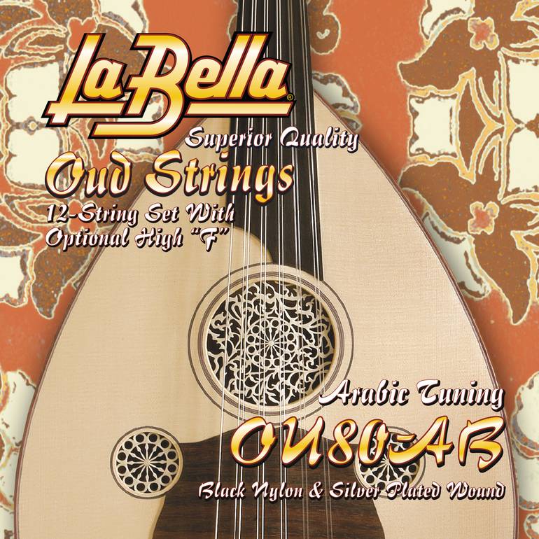 LaBella OU80A-B Oud, Arabic Tuning / Black