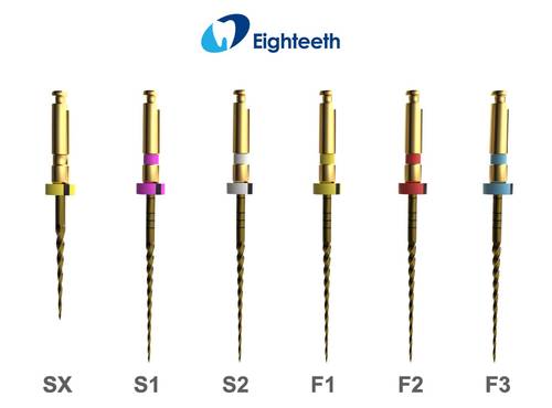فايلات وموسعات آلية للقنوات E-FLEX S من Eightieth بطول 25مم  