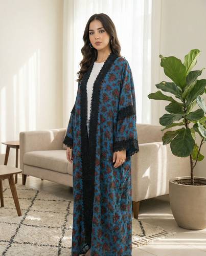 Elegant Blue Abaya