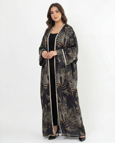 عباية زيبرا نوار