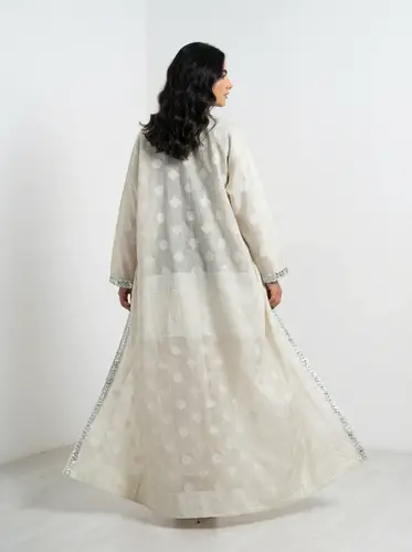 Occasion abaya with light embroidery