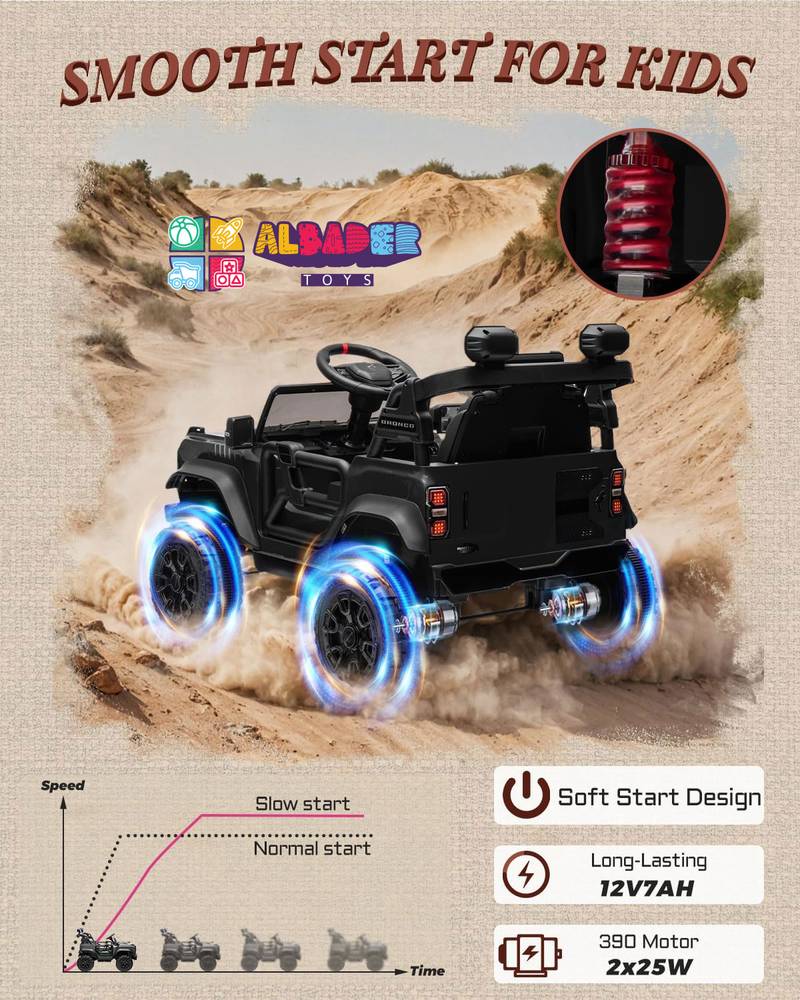  Licensed Ford Bronco Electric Jeep Car – Electric Jeep Ride-On Car 