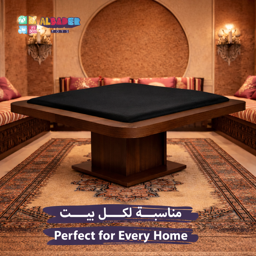  2-in-1 Carrom & Baloot Table – Floor Play Table for Baloot and Carrom 