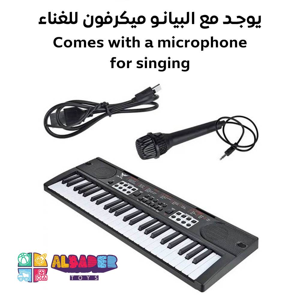  بيانو مع ميكروفون للغناء 