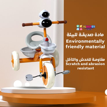  دراجة ثلاثية العجل بتصميم فضائي - سيكل 3 كفرات بعدة الوان 