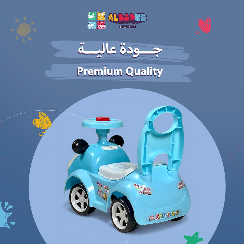  Kids Push Car with Music and Horn – Lightweight and Cute Design 