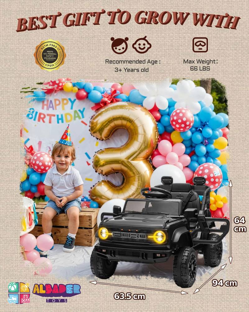  Licensed Ford Bronco Electric Jeep Car – Electric Jeep Ride-On Car 