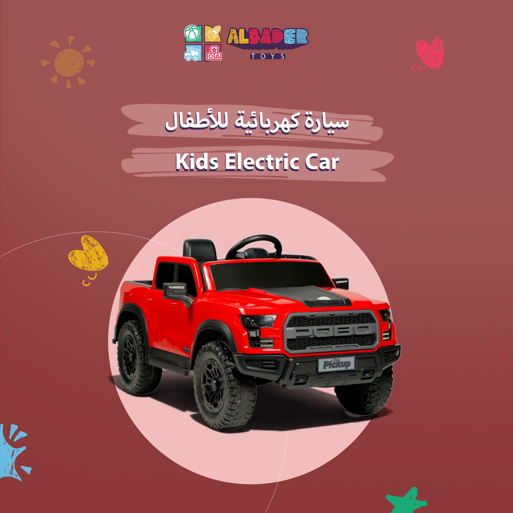  سيارة بيك أب كهربائية للأطفال 12V مع ريموت وبلوتوث 
