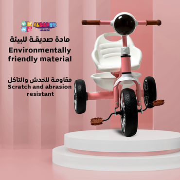  دراجة للاطفال بمؤثرات موسيقية وأضواء - سيكل ثلاث كفرات مميز 