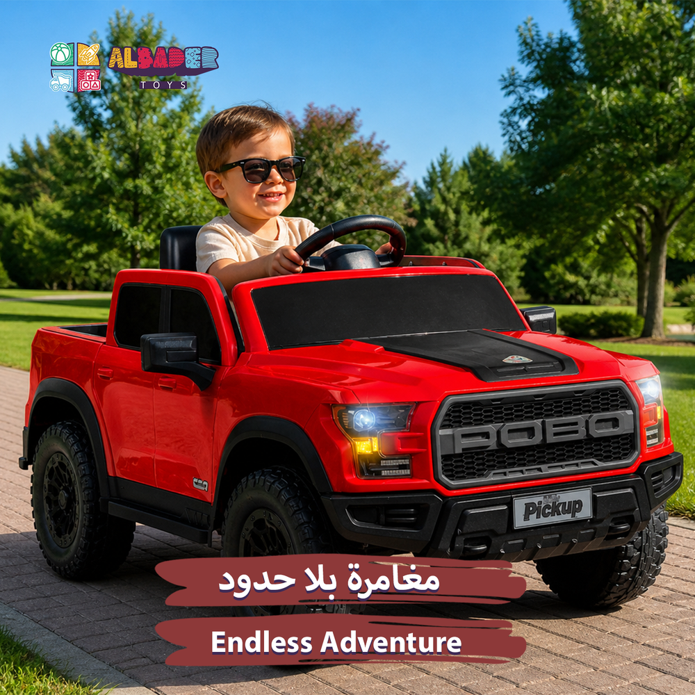  سيارة بيك أب كهربائية للأطفال 12V مع ريموت وبلوتوث 