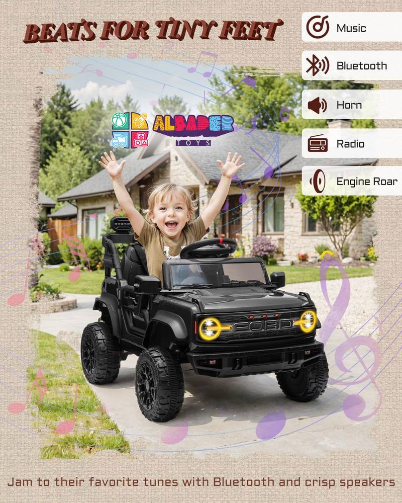  Licensed Ford Bronco Electric Jeep Car – Electric Jeep Ride-On Car 
