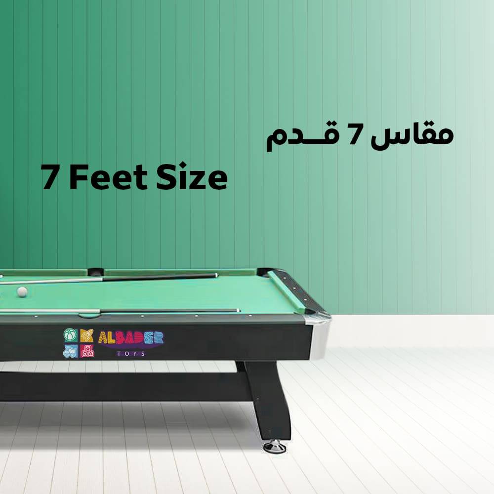  طاولة بلياردو خشب مقاس 7 قدم ( المقاسات الدولية ) طاوله بلياردو بجميع الملحقات بجميع الألوان 