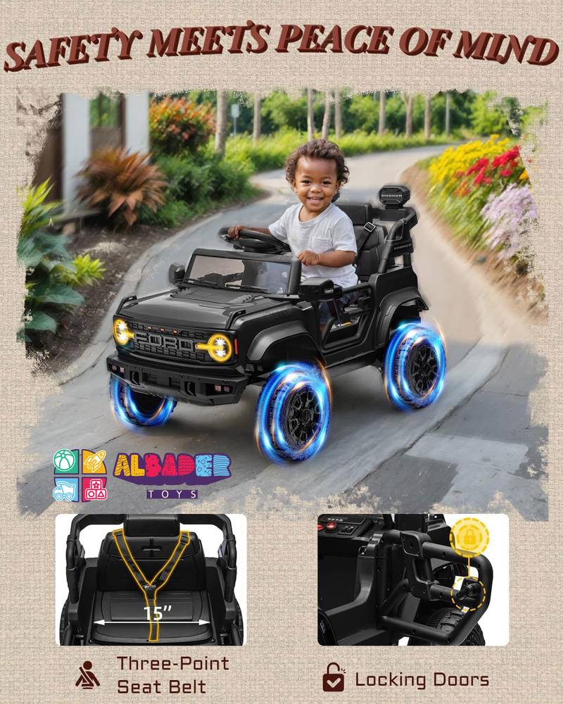  Licensed Ford Bronco Electric Jeep Car – Electric Jeep Ride-On Car 