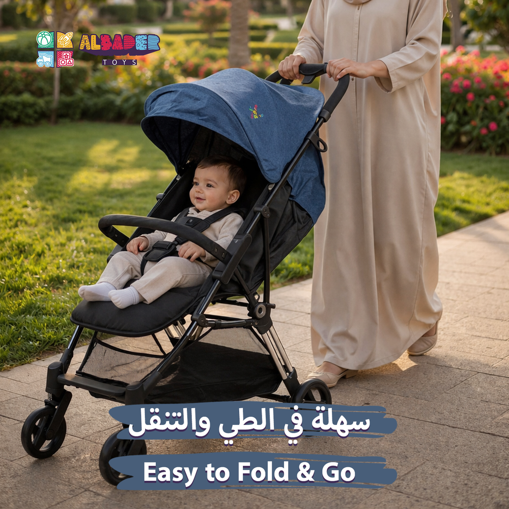  عربية مواليد طياره قابلة للطي - عربيه للأطفال بعجلات 360ْ 