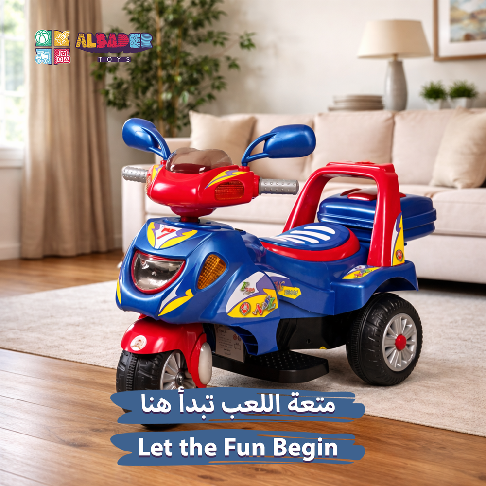  6V Space-Themed Electric Motorcycle for Kids – Kids Ride-On Motorbike 