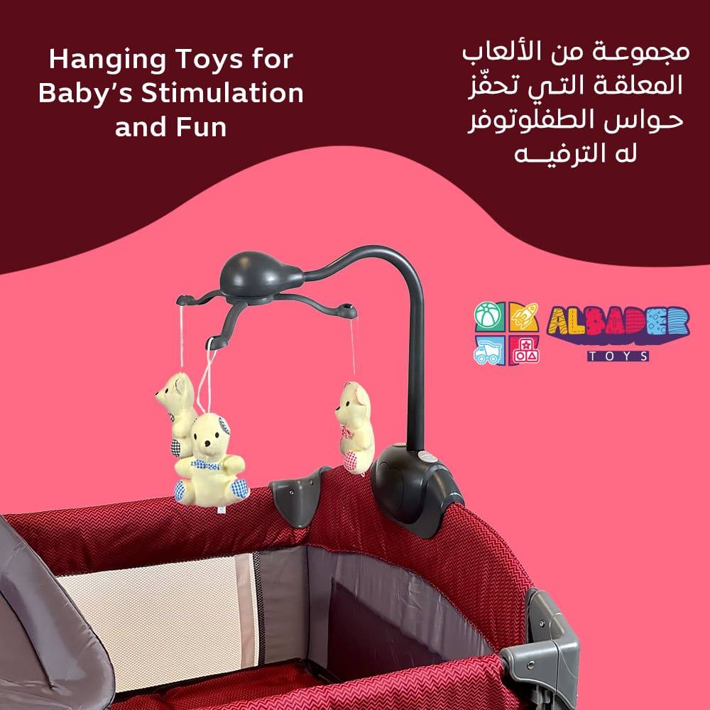  سرير ومحبس 2 في 1 للاطفال 