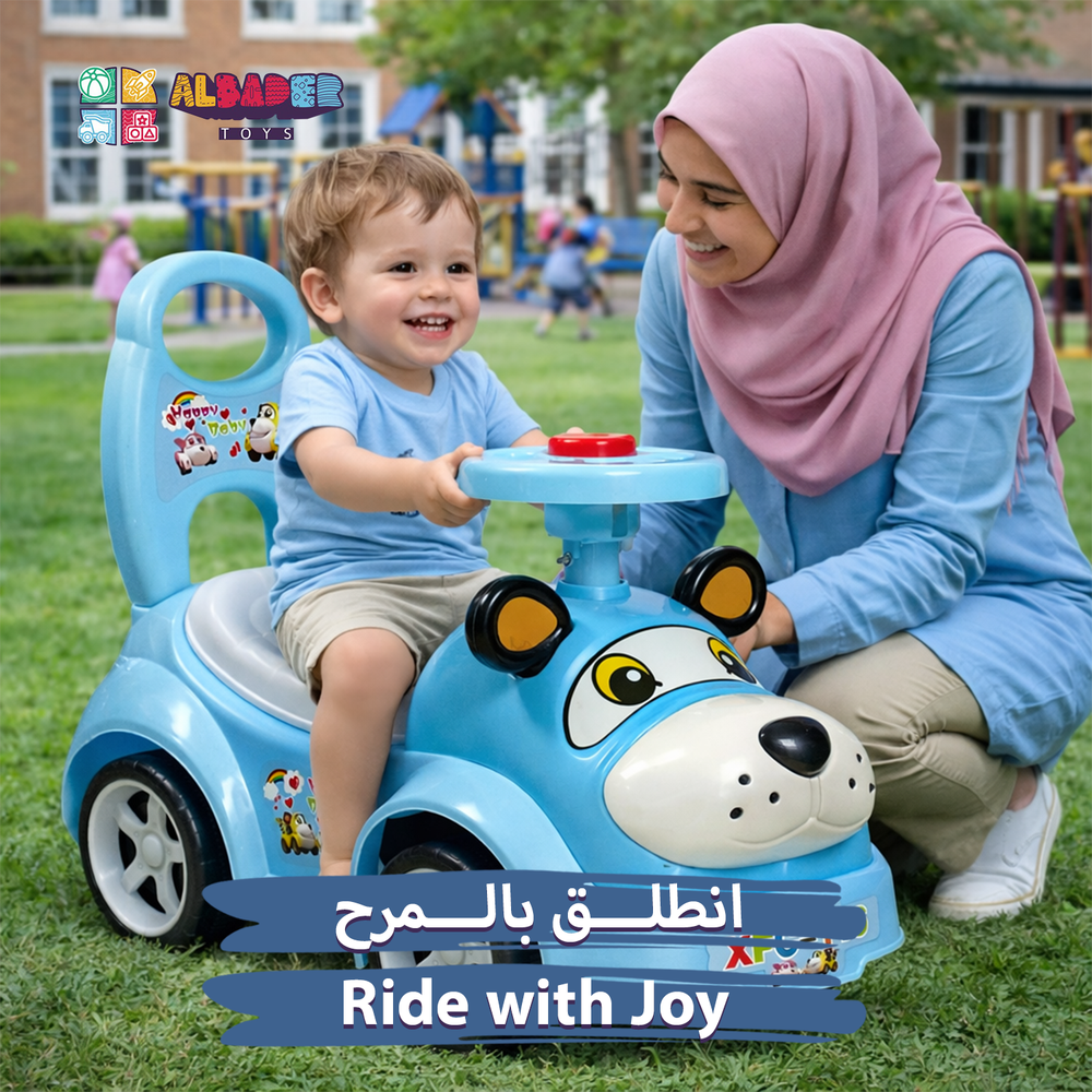  Kids Push Car with Music and Horn – Lightweight and Cute Design 