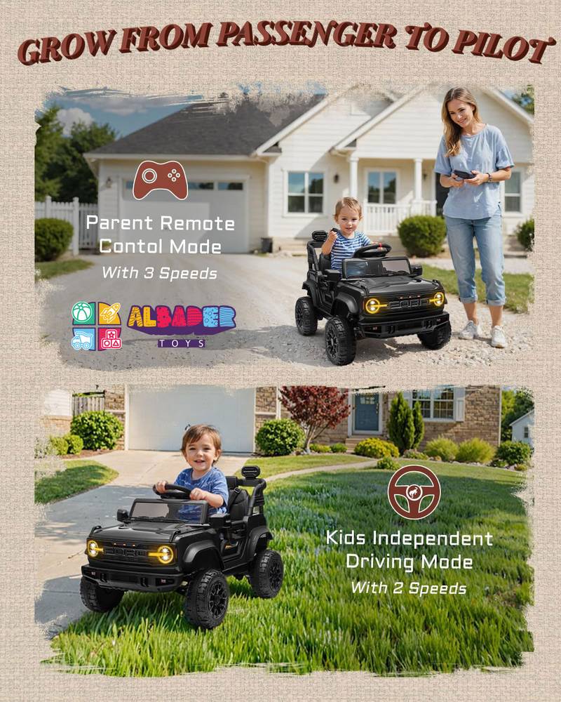  Licensed Ford Bronco Electric Jeep Car – Electric Jeep Ride-On Car 