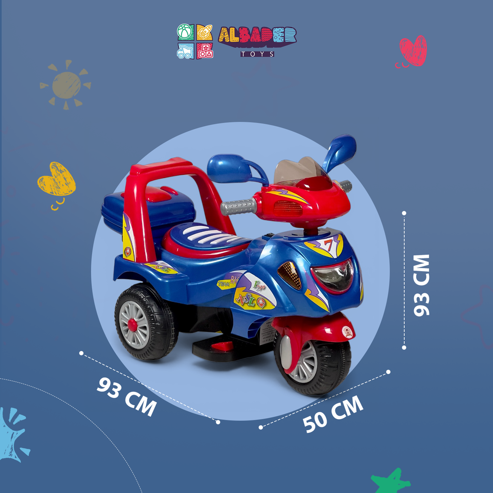  6V Space-Themed Electric Motorcycle for Kids – Kids Ride-On Motorbike 