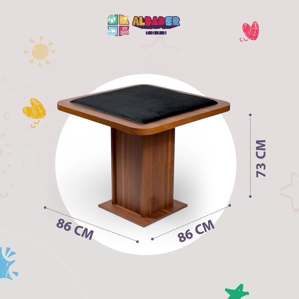  Large Elevated Carrom & Baloot Table – Carrom Game with Baloot 
