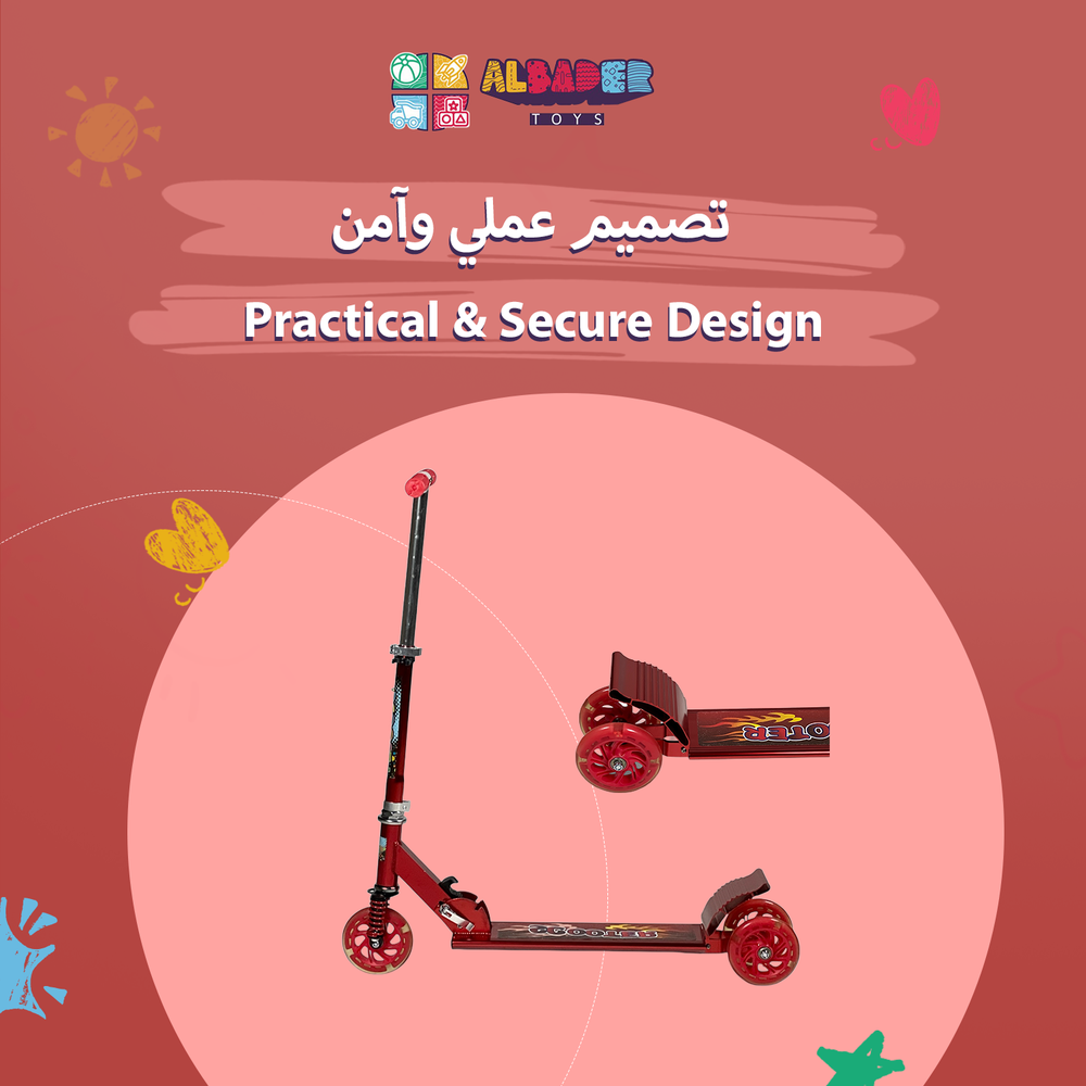  Manual Aluminum Scooter for Kids – Foldable Aluminum Scooter 