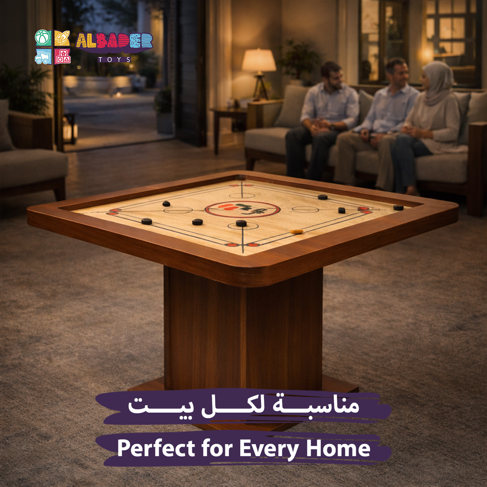  Large Elevated Carrom & Baloot Table – Carrom Game with Baloot 