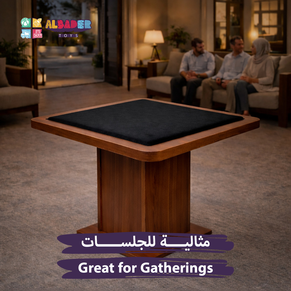  Large Elevated Carrom & Baloot Table – Carrom Game with Baloot 
