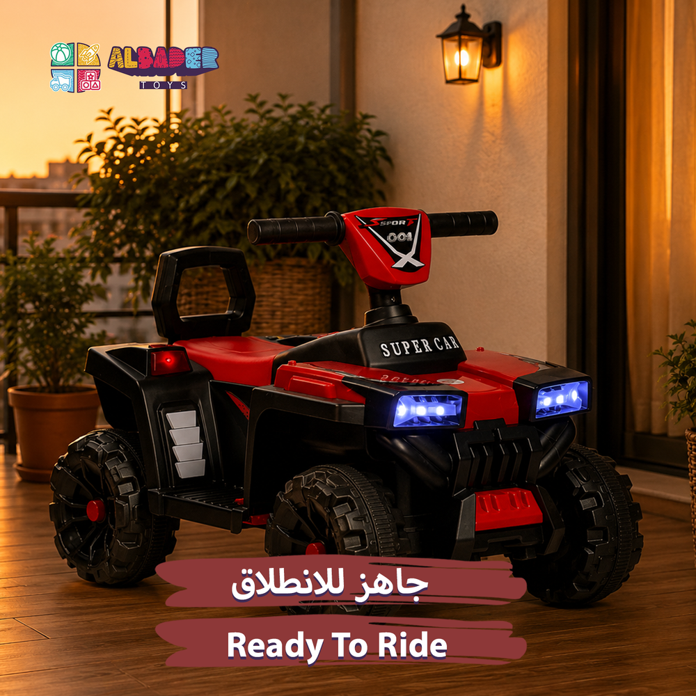  F190 Electric Kids ATV – 4-Wheel Ride-On Toy with 6V Power, Music, and Front & Rear Lights 