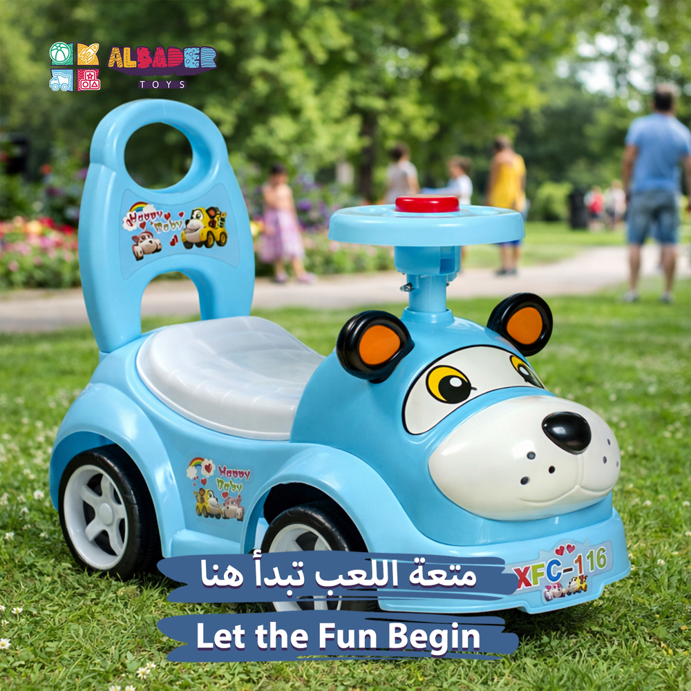  Kids Push Car with Music and Horn – Lightweight and Cute Design 