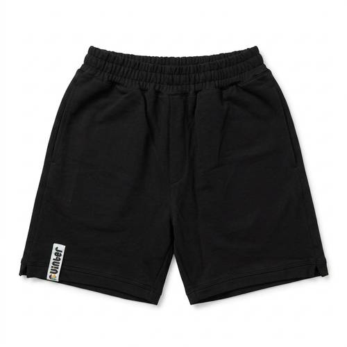 black shorts