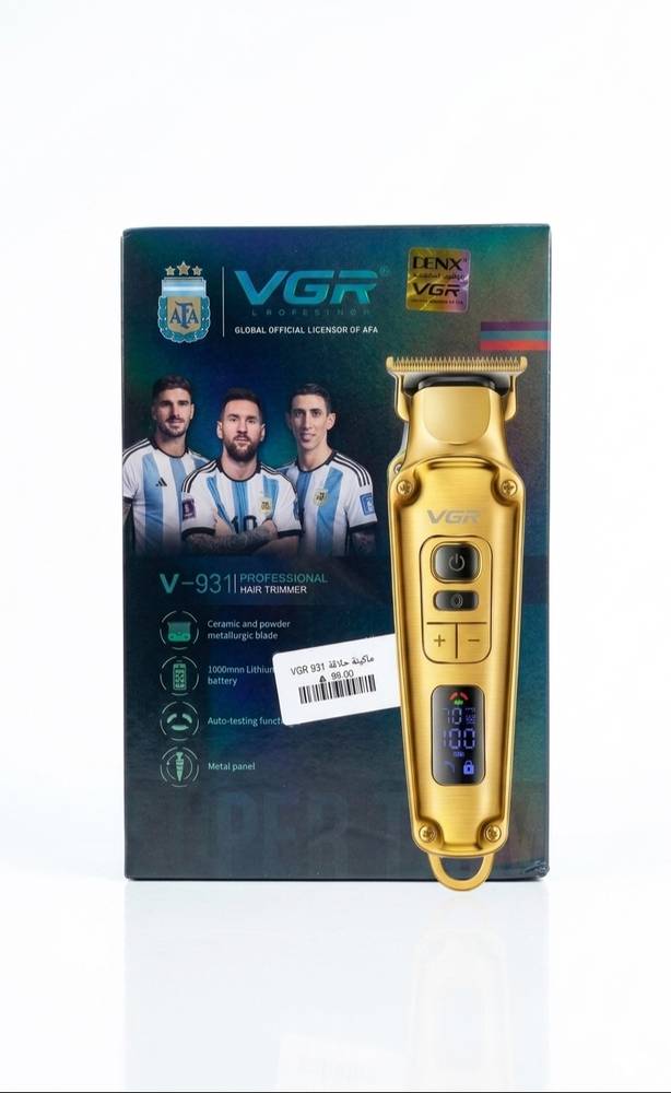 VGR | ماكينة حلاقة V-931 بشفرة T السيراميكية الاحترافية اصدار المنتخب الارجنتيني