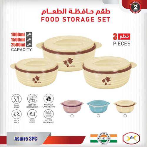 3 Food Storage Container Set