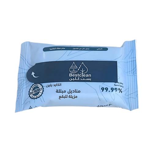 بست كلين - مناديل مبلله 10 قطعة طبيعي مزيله للبقع
