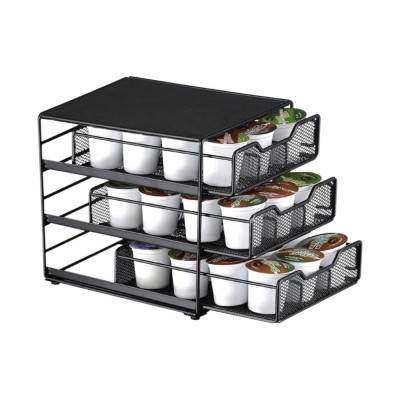 Metal coffee capsule holder