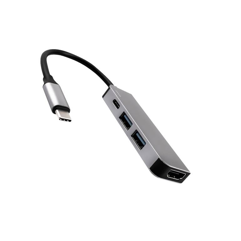 لينكس موزع من USB-C الى HDMI بالاضافة الى منفذي USB مدخل شحن سريع من JCPAL