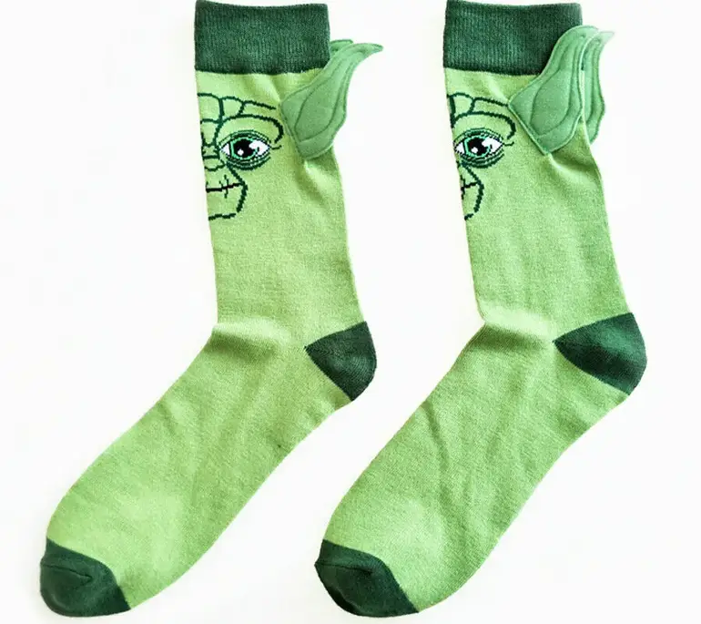 Green Baby Yoda Socks