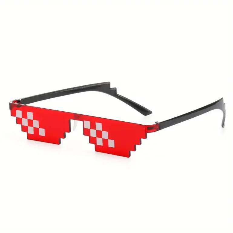  Red Pixel Sunglasses