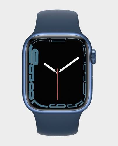 Apple Watch Series 7 MKHU3 41mm GPS PLUS Cellular Blue Aluminum Case with Abyss Blue Sport Band No.923E