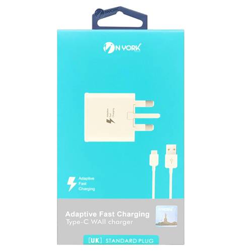 شاحن جداري Type-C سريع التكييف من N YORK NYH-205 رقم.801E