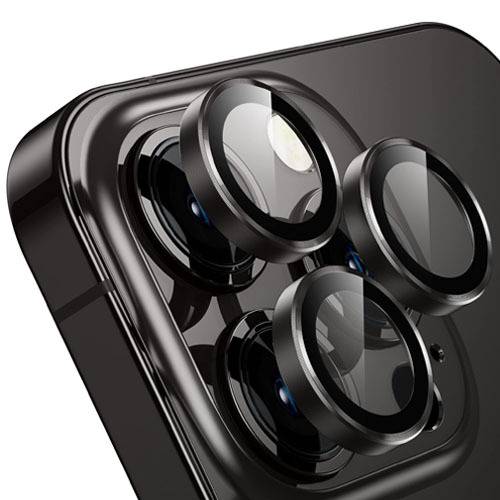 Camera Lens Protectors iPhone 14 Pro Max - Black Color No.487E