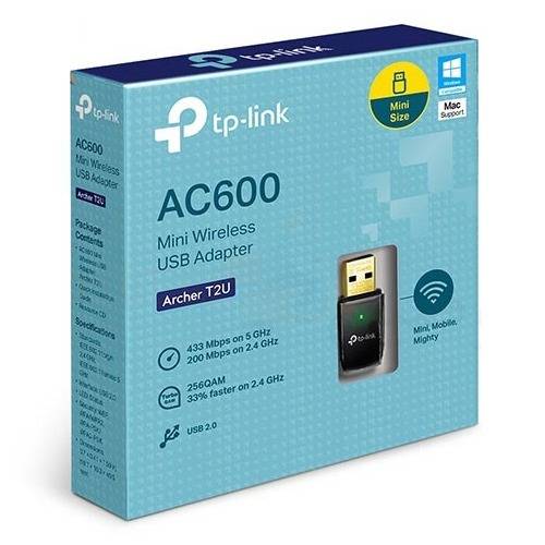 TP-Link AC600 Wireless Dual Band USB Adapter -Archer T2U No.891E