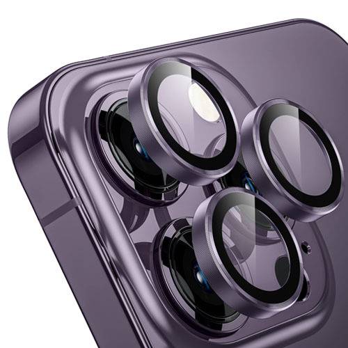 Camera Lens Protectors iPhone 14 Pro - Purple Color No.489E