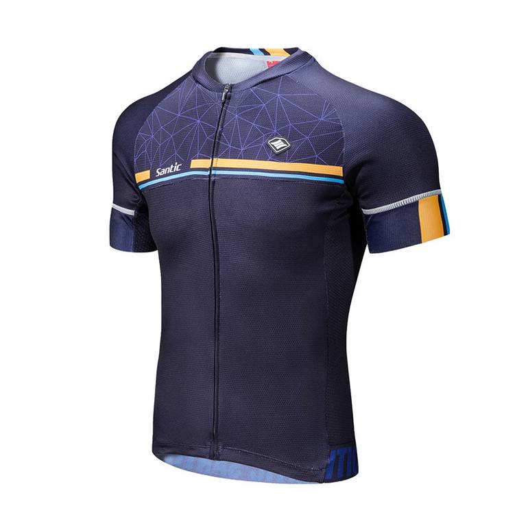  SANTIC Jersey Kamen Navy Blue short sleeve Men