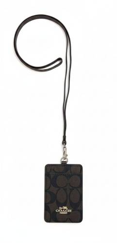 ID HOLDER COACH BROWN