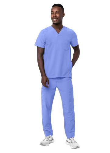 Men's Go-Everyday Cargo Scrub Set Cill blue