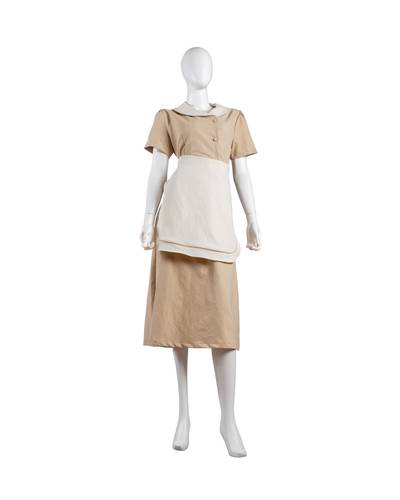 Beige Denim Dress