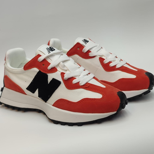     New Balance 327 White - red